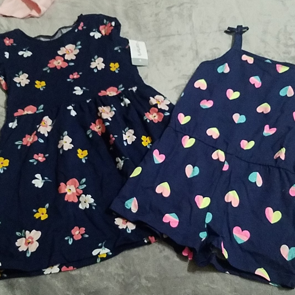 Oshkosh romper and dress NWT
